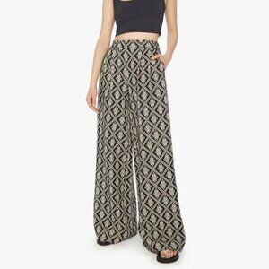 Blue Luju Wide Leg Palazzo Pants sz Medium GUC